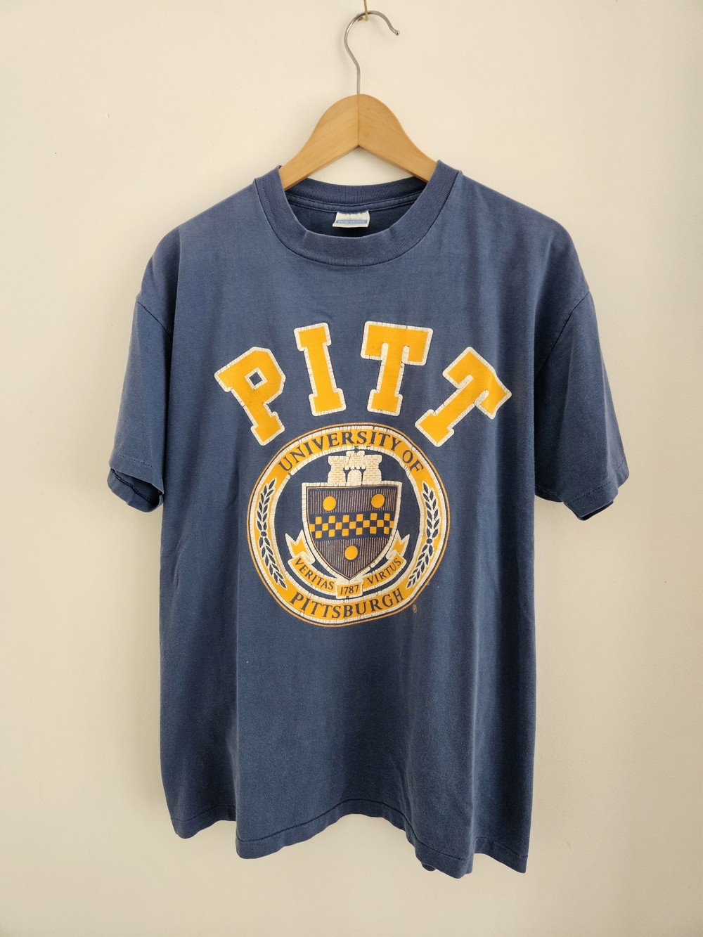 Vintage PITT University of Pittsburgh Shirt Extra Large Single Stitch 90s